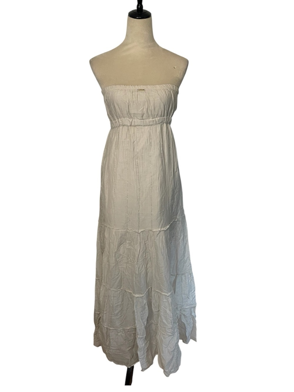 Y2K Artigli Deadstock Cotton Silk Sequin Maxi Dress NWT Italy Boho